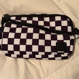 Rad rev Checkered Crossbody Bag - Black and White